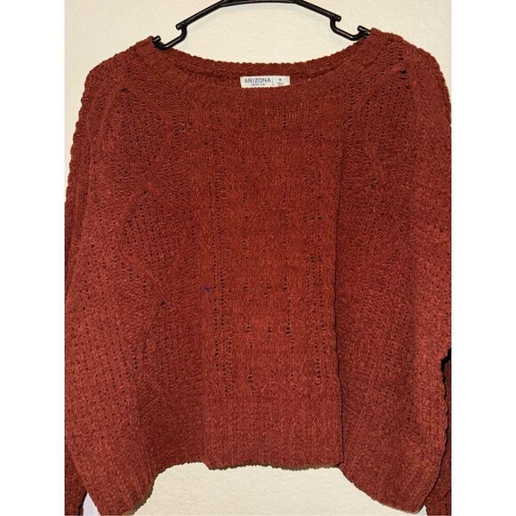 ARIZONA JEANS CO CREW NECK CROPPED SWEATER - Picture 1 of 8